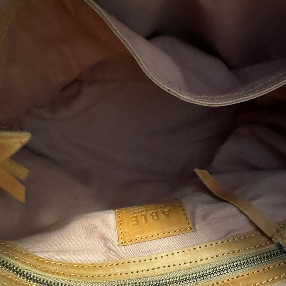 ABLE XL COGNAC COLORED Shoulder Bag w/Matching Wallet - Picture 6 of 9